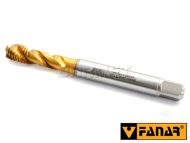 Gwintownik maszynowy wysokowydajny 800X HSS-E, DIN 371 - gwint metryczny ISO M10x1, nieprzelotowy, drobnozwojny - FANAR C2-513X01-0103