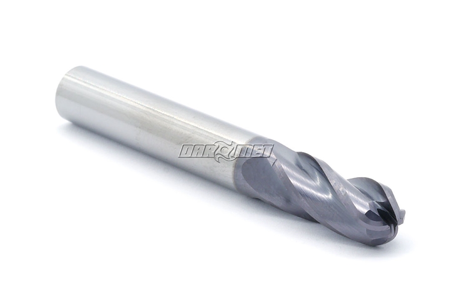 Frez 10 mm kulisty R5 | pełnowęglikowy | 4-ostrzowy | długi | DIN6527-L VHM AlTiN - DARMET