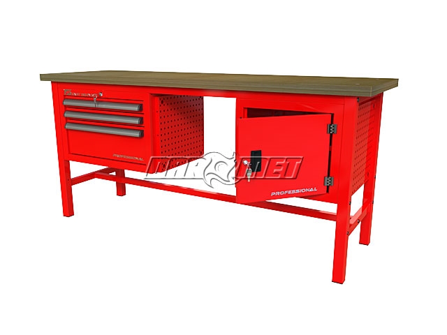 STÓŁ WARSZTATOWY Z SZAFKAMI - 1920x600 mm - FAST SERVICE (P-3-101-01)