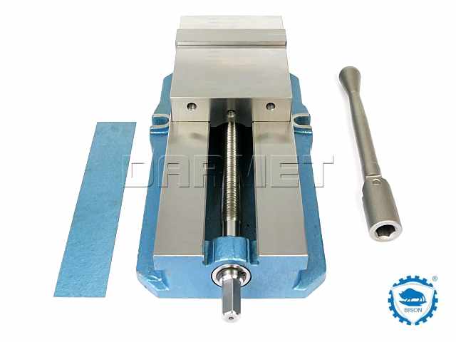 Imadło maszynowe z dociskiem szczęki 155 mm | typ 6523-155 - BISON-BIAL 326523160400