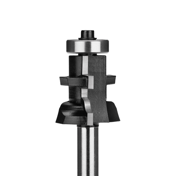 Frez kształtowy CNC PREMIUM do ramek drzwi meblowych - profil wzdłużny | Z łożyskiem dolnym | Śr. robocza 33,9 mm | Dł. robocza 25,4 mm - GLOBUS (FT913-3308-0001)