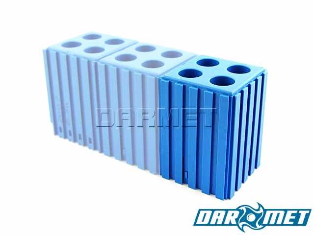 Stojak na narzędzia z chwytem walcowym | 14 mm | kolor niebieski (2007)