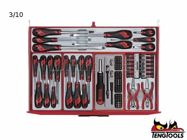 Zestaw narzędzi TCMM 1001N - 1001 elementów - TENGTOOLS (12239-0107)