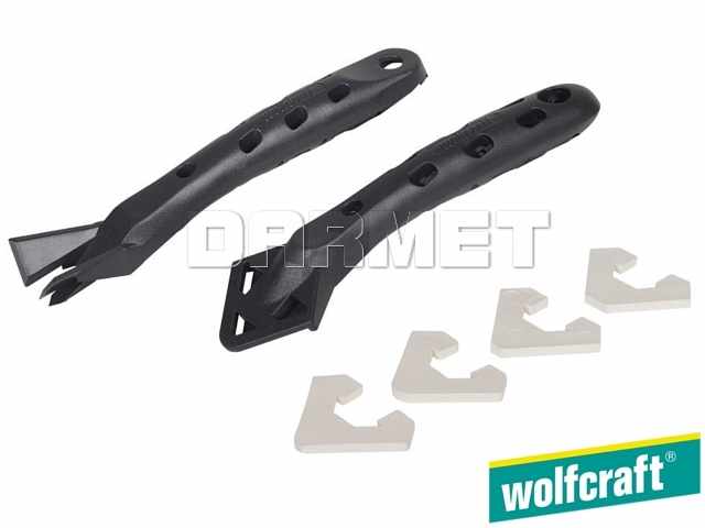 Zestaw narzędzi do usuwania starych i spleśniałych fug elastycznych i wygładzania nowych spoin - WOLFCRAFT WF4364000