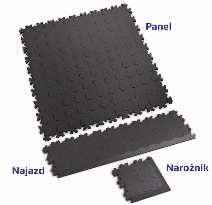 Podłoga Fortelock Industry 2040 - wzór monety (Coins ECO Grey)