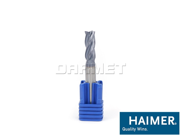 Frez pełnowęglikowy z prostym narożem| 8 mm | 4-ostrzowy Z4 - HAIMER (F2004NNH0800SDA)