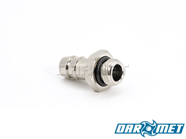 Uszczelniona końcówka złączka gwintowana 1/4" na wąż przewód 12 mm choinka
