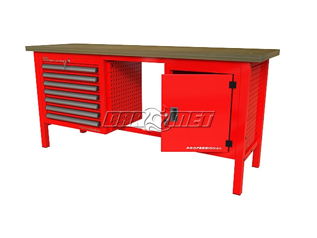 STÓŁ WARSZTATOWY Z SZAFKAMI - 1920x600 mm - FAST SERVICE (P-3-154-01)