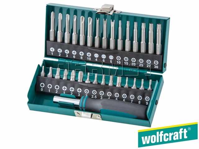 Zestaw końcówek nietypowych, długość: 25 mm, 50 mm - 31 elementów - WOLFCRAFT WF1386000