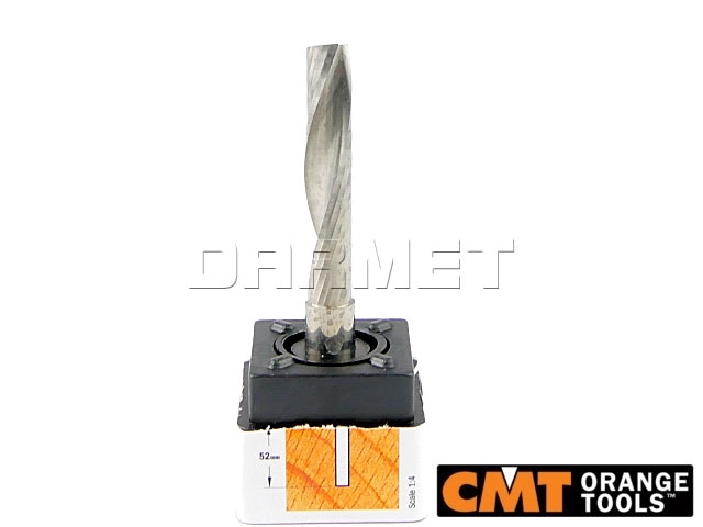 Frez spiralny wykańczający - pozytyw | 10 x 52 x 10 mm - CMT (198.102.11)