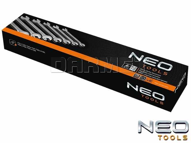 Zestaw kluczy płaskich dwustronnych 6 - 22MM - 8 sztuk - NEO TOOLS (09-851)