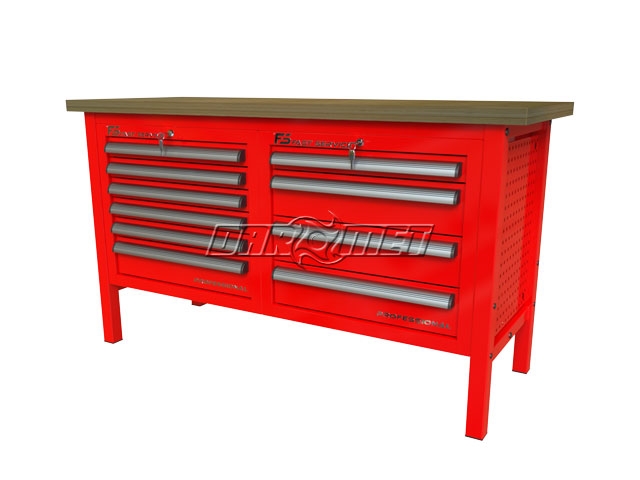 STÓŁ WARSZTATOWY Z SZAFKAMI - 1400x600 mm - FAST SERVICE (P-3-064-01)