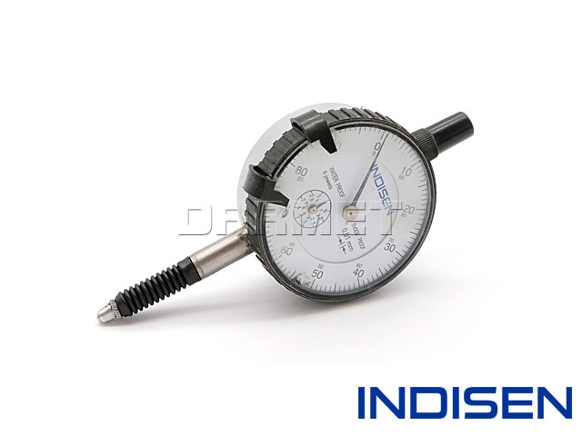 USZKODZONY czujnik zegarowy udaroodporny i wodoszczelny 10/0,01MM - INDISEN (5412-0100)