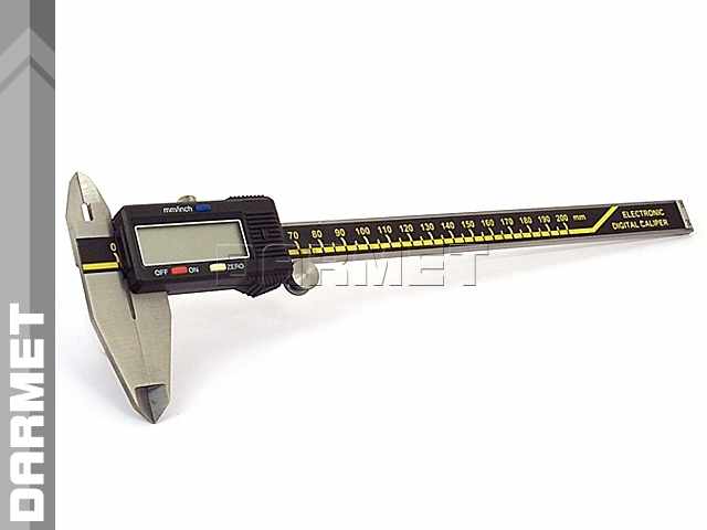 Suwmiarka elektroniczna 200 mm | odczyt 0,01 mm - Darmet 132-325A