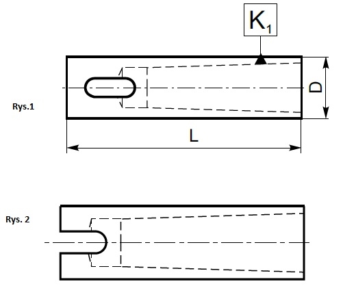 Tuleja redukcyjna cylindryczna 40MM - MS3 - 100MM - ZM KOLNO (Typ 1875)