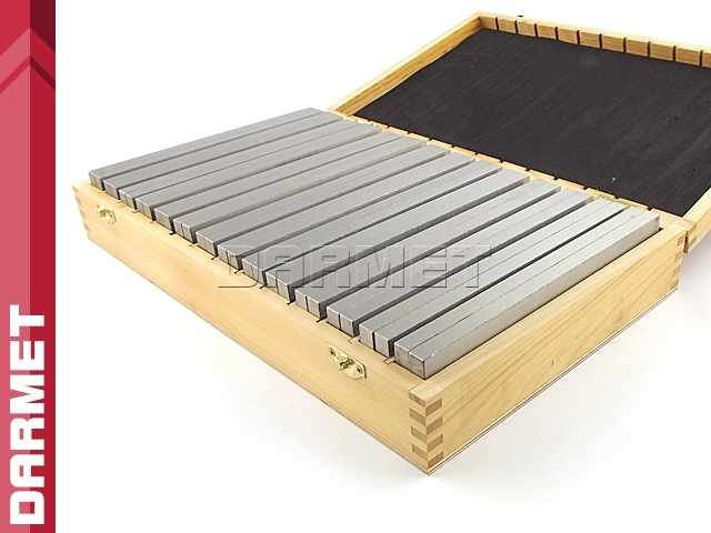 Bloczki równoległościenne | podkładki frezarskie 200 x 10 mm | zestaw 14 par |  PF 200/10 - 14/50x14 PB150-4