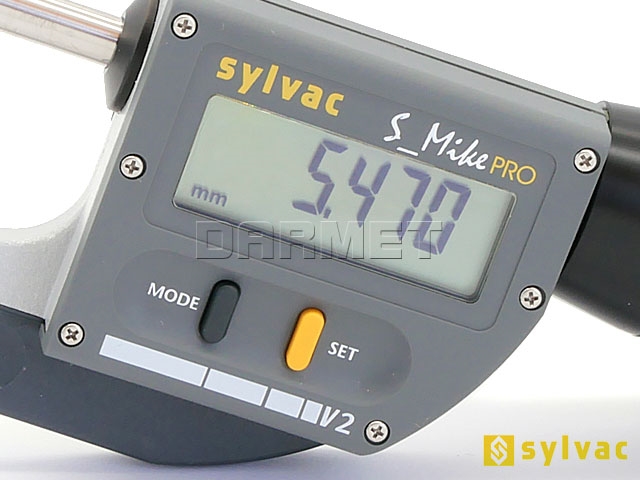 Mikrometr elektroniczny zewnętrzny S_Mike Pro IP67 | 0 - 30 mm | 0,001 mm - SYLVAC 803.0300