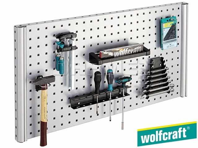 Perforowany panel ścienny, wiszący - 960 x 500 mm - WOLFCRAFT (WF6085000)
