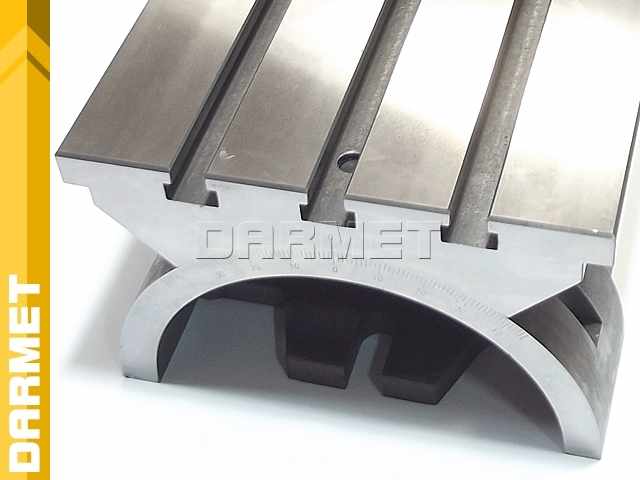 Stół frezarski uchylny 254 x 381 mm - ROWEK TEOWY 3 x 16 mm - DARMET SUZ 254/381