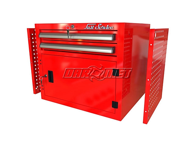 Szafka do stołu warsztatowego zamykana z szufladą i drzwiczkami - FAST SERVICE (P-1-07-01)