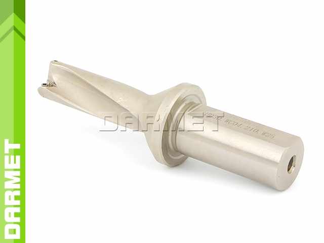 Wiertło składane 21 mm 3xD na płytki wieloostrzowe WCMX | chwyt walcowy 25 mm | chłodzenie wewnętrzne - DARMET (DE00WC04-25-210)