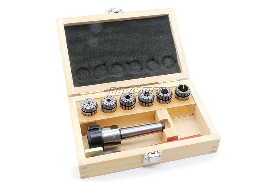 Oprawka zaciskowa do tulejek ER25 x 6 szt. - Morse 2 - Komplet (DM-076)