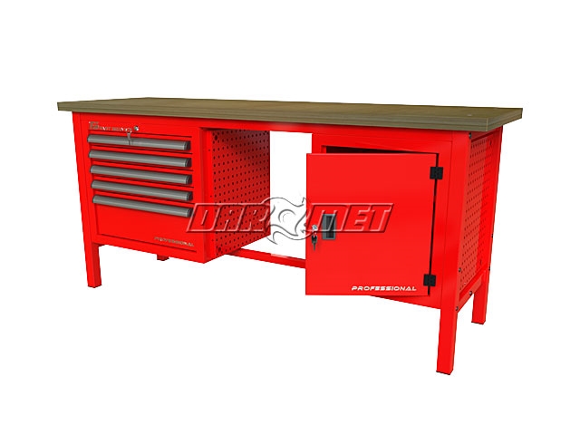 STÓŁ WARSZTATOWY Z SZAFKAMI - 1920x600 mm - FAST SERVICE (P-3-152-01)