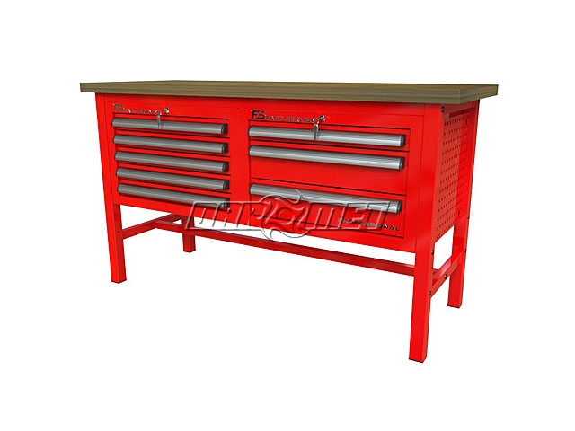 STÓŁ WARSZTATOWY Z SZAFKAMI - 1570x600 mm - FAST SERVICE (P-3-034-01)