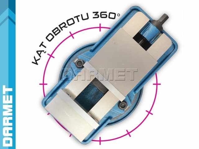 Imadło maszynowe obrotowe 200 mm do frezarki - FQM 200/200