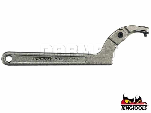 Klucz hakowy z bolcem do nakrętek o średnicach 19 x 50 mm - TENGTOOLS 11203-0200
