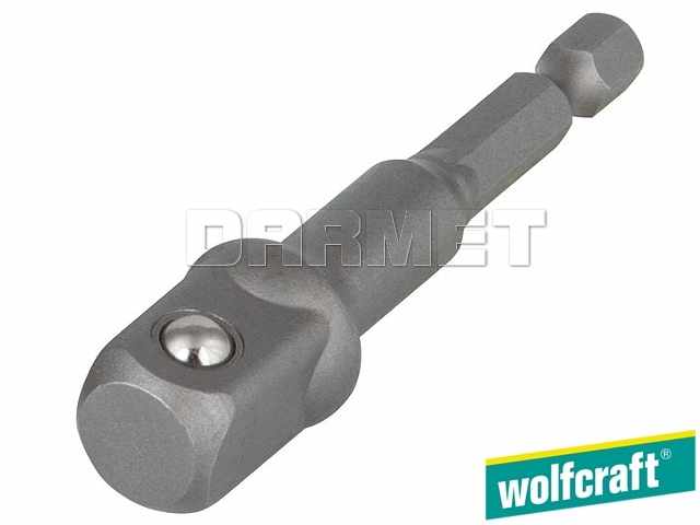 Adapter do kluczy nasadowych, do gniazd z mocowaniem: 3/8", długość: 72 mm - WOLFCRAFT WF2414000