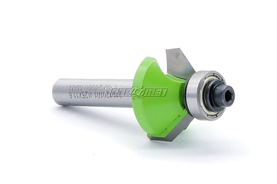 Frez do fazowania 45° do drewna z łożyskiem dolnym | 25 x 11,6 x 8 mm - LUNA 210120101