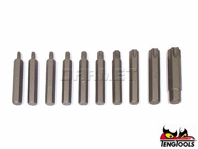 Zestaw nasadek sześciokątnych z system Torx i chwytem kwadratowym 1/2", TTTX23 - 20 szt. - TENGTOOLS (6886-0105)