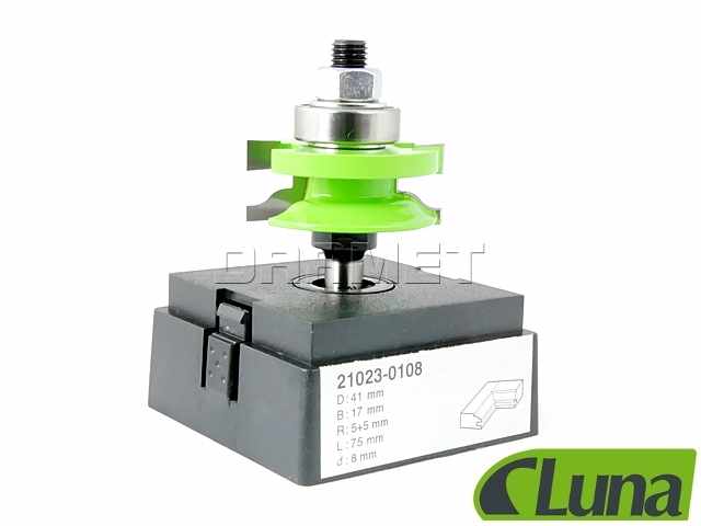 Frez antyprofilowy do drewna | 41 x 17 x 8 mm - LUNA (21023-0108)