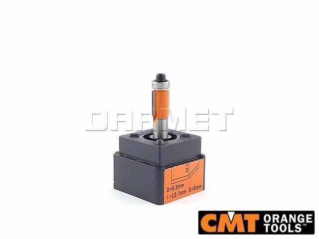 Frez prosty do drewna z łożyskiem dolnym | 9,5 x 12,7 x 8 mm - CMT (906.096.11)