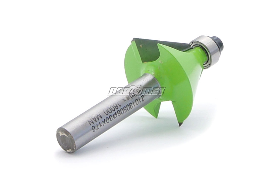 Frez do fazowania 30° do drewna z łożyskiem dolnym | 30 x 17,5 x 8 mm - LUNA 210130506