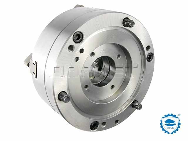 Uchwyt tokarski samocentrujący spiralny, stalowy, 4 - szczękowy: 160 MM (DIN 6350) - BISON BIAL (3775-160)