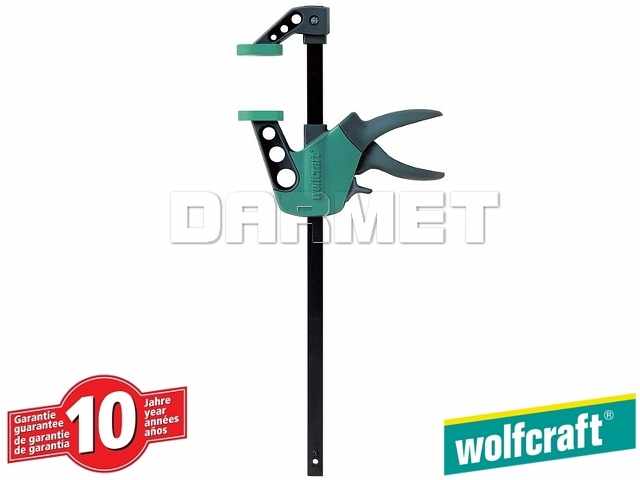 Ścisk jednoręczny EHZ Easy, zakres zacisku - 300 mm - WOLFCRAFT (WF3021000)