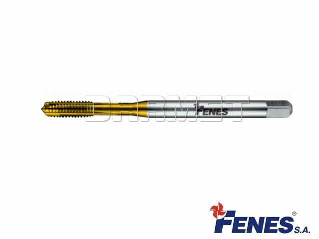 Gwintownik maszynowy do gwintu metrycznego zwykłego, przelotowy (Rm ≤ 1000), DIN-371 HSS-E TiN - M4 - FENES 0641-305-120-040