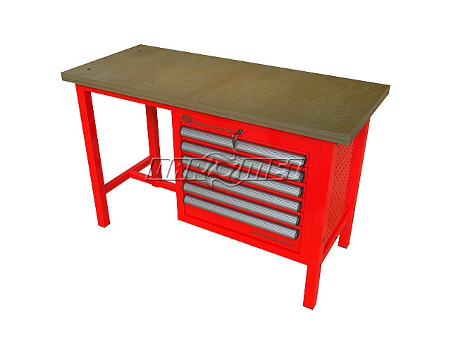 STÓŁ WARSZTATOWY Z SZAFKAMI - 1400x600 mm - FAST SERVICE (P-3-053-01)