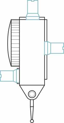 Czop mocujący fi 8 mm do czujnika dźwigniowego - Limit 22590301