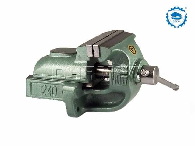 Imadło ślusarskie 250 mm z prowadzeniem pryzmowym typ 1240-250 - BISON
