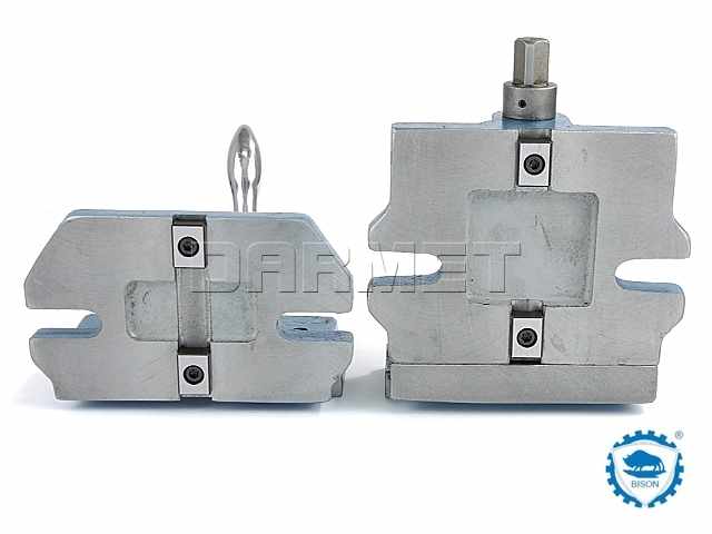 Imadło maszynowe dwudzielne 160 mm | typ 6522-160 - BISON 326522040100