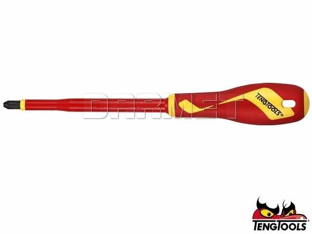 Wkrętak krzyżowy Pozidriv izolowany, MDV860N - PZ0 x 60MM - TENGTOOLS (17789-0100)