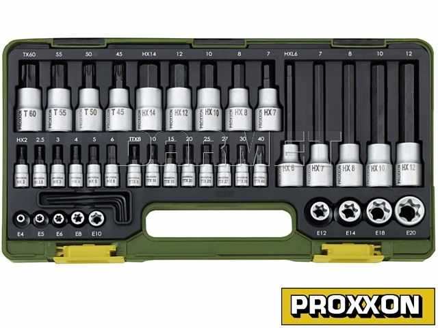 Specjalny zestaw do śrub imbusowych i TX - 41 części - PROXXON (PR23290)