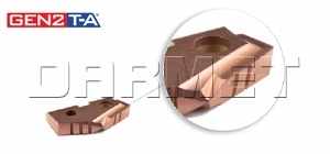 Płytki GEN2 T-A 14,50mm, HSS Super Cobalt, pokrycie TiAlN, 2 sztuki - AMEC (450A-14.5)