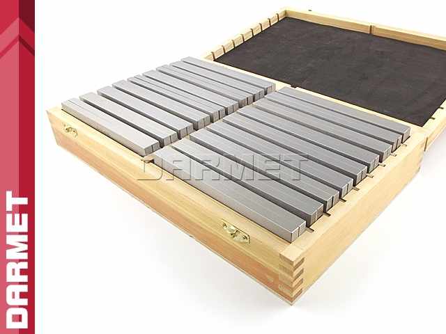 Bloczki równoległościenne | podkładki frezarskie 150 x 8 mm | zestaw 18 par |  PF 150/8 - 17/51x18 PB154-2