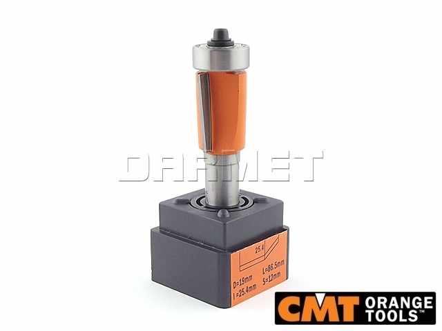 Frez prosty do drewna z łożyskiem dolnym | 19 x 25,4 x 12 mm - CMT (906.691.11)