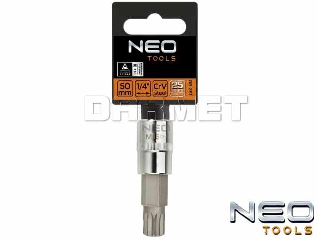 Nasadka z końcówką Spline 1/2", M6 x 55MM - NEO TOOLS (08-731)