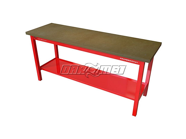 Solidny stół warsztatowy prosty - 2230 mm - FAST SERVICE (P-3-00-01xxx)